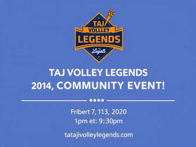Taj Volley Legends Community Event